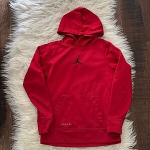 Jordan Red Fleece Hoodie